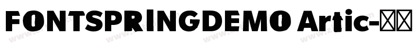 FONTSPRINGDEMO Artic字体转换